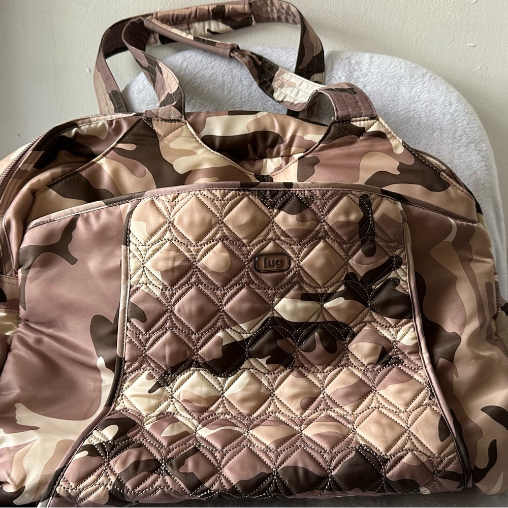 LUG Quilted Pontoon Camouflage Weekender Travel bag